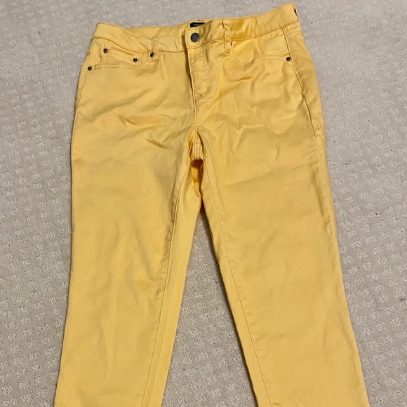 bright yellow jeans